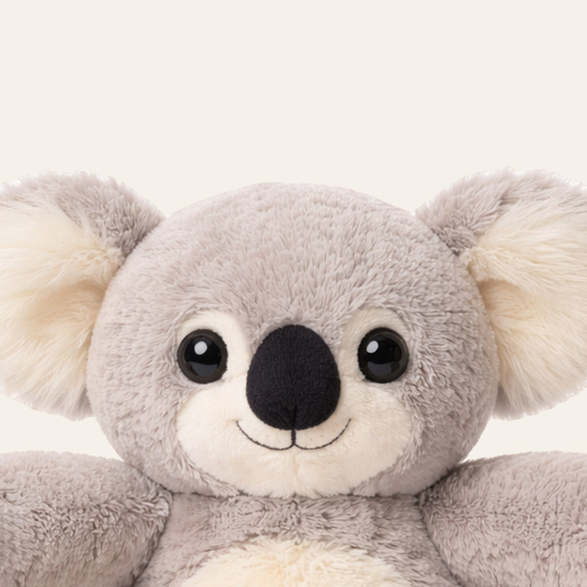 Verzwaarde knuffel koala van dichtbij